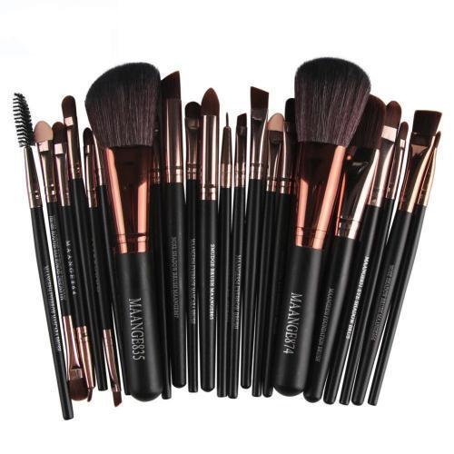 Cosmetic makeup brushes set