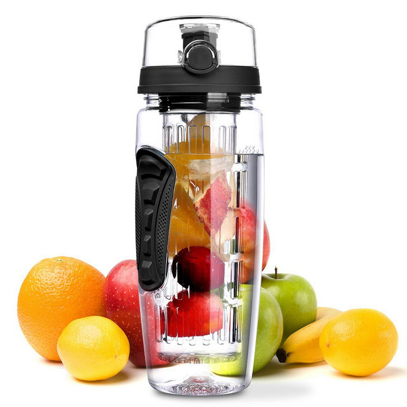 Sports water bottle with (fruit)